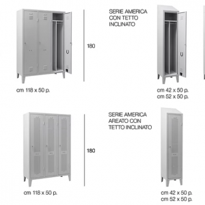 ARMADI SPOGLIATOIO SERIE AMERICA